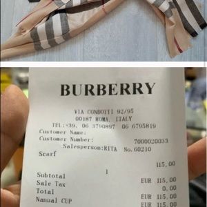 Burberry scarf trade